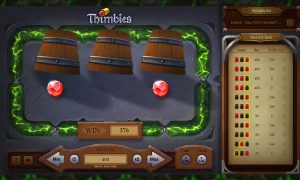 Bet Thimbles with two-ball mode